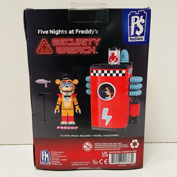 Phatmojo FNAF Freddy's Charging Station Security Breach 123 Pc. Construction Set - Picture 2 of 2